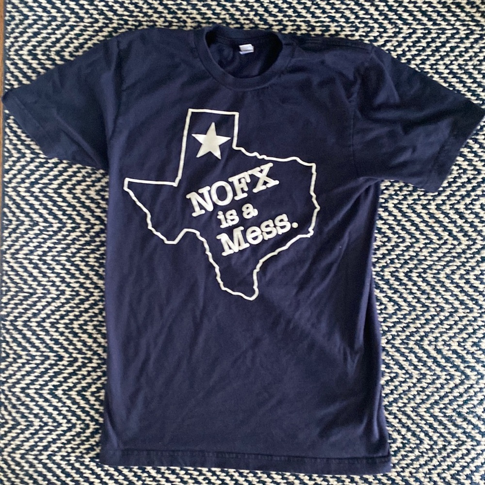 NOFX Band shirt Vintage, rare Texas Tshirt! Like New. size Small. Navy color